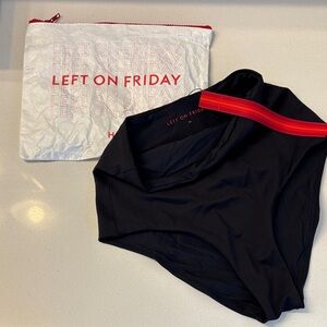 Left On Friday Black Hi Tide Swim Bottoms